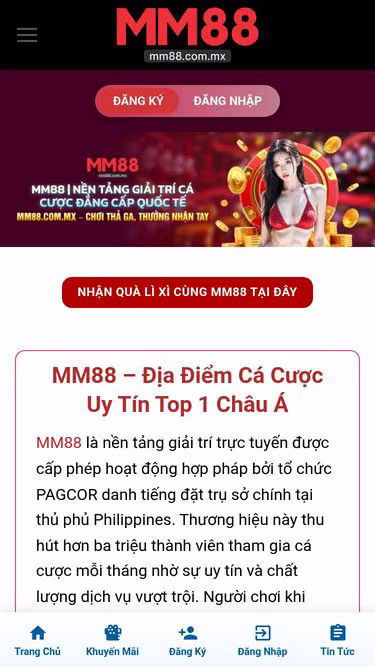 Screenshot of mm88.com.mx