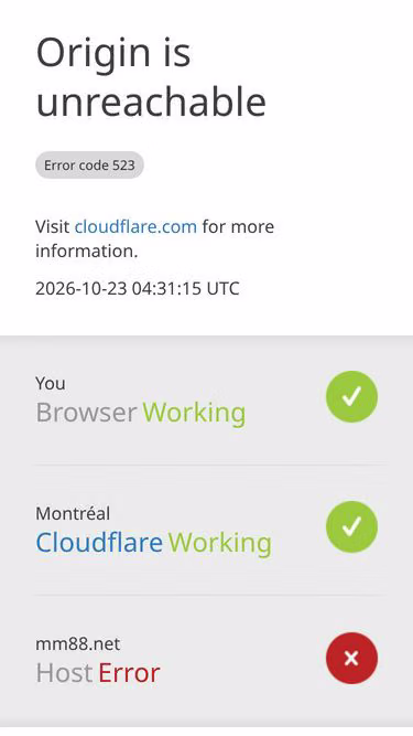 Screenshot of mm88.net