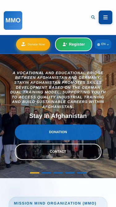 Screenshot of mmo.org.af