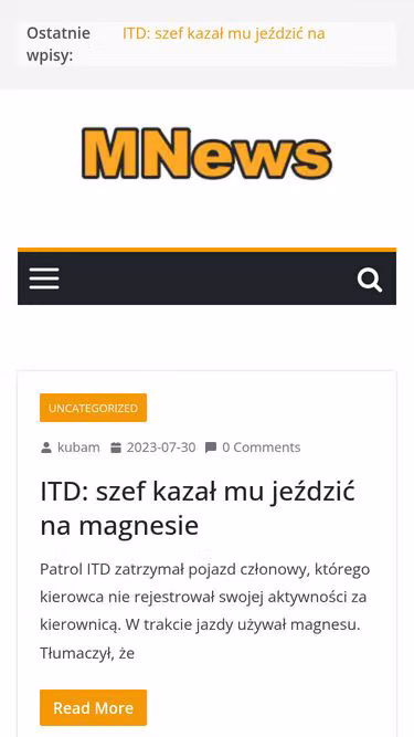 Screenshot of mnews.com.pl