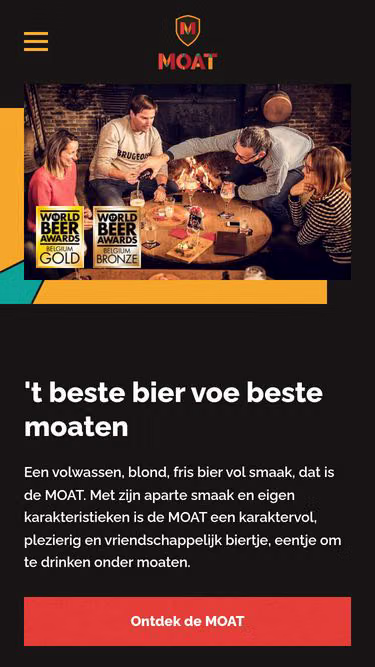 Screenshot of moat.be