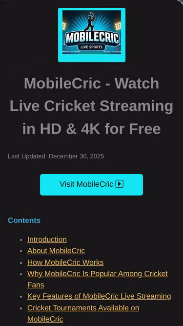 Screenshot of mobilecric.cv