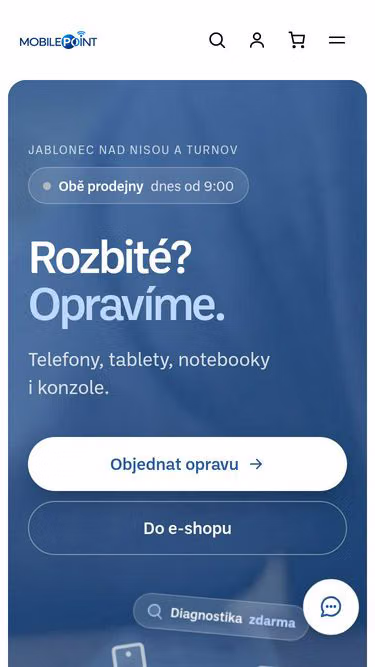 Screenshot of mobilepoint.cz