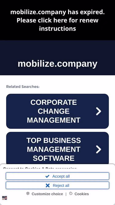 Screenshot of mobilize.company