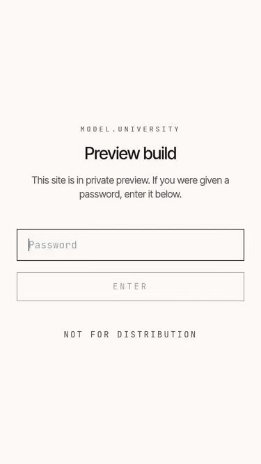 Screenshot of model.university