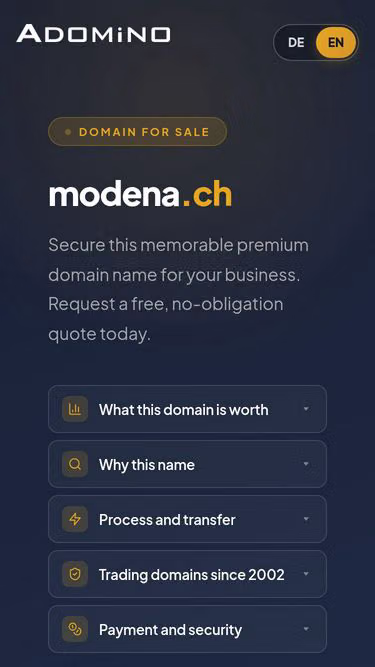 Screenshot of modena.ch