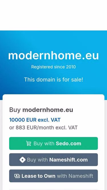 Screenshot of modernhome.eu