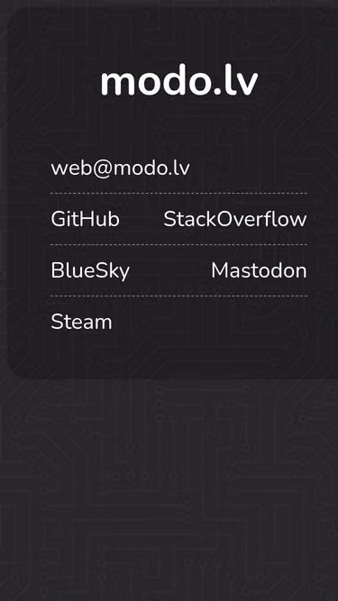 Screenshot of modo.lv