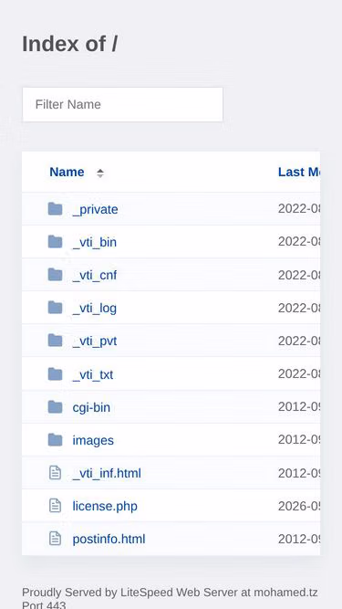 Screenshot of mohamed.tz