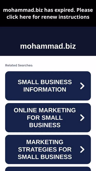 Screenshot of mohammad.biz