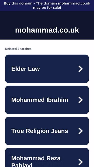 Screenshot of mohammad.co.uk