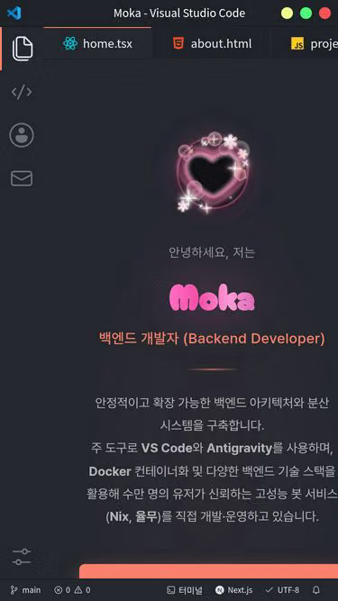 Screenshot of mokas.dev