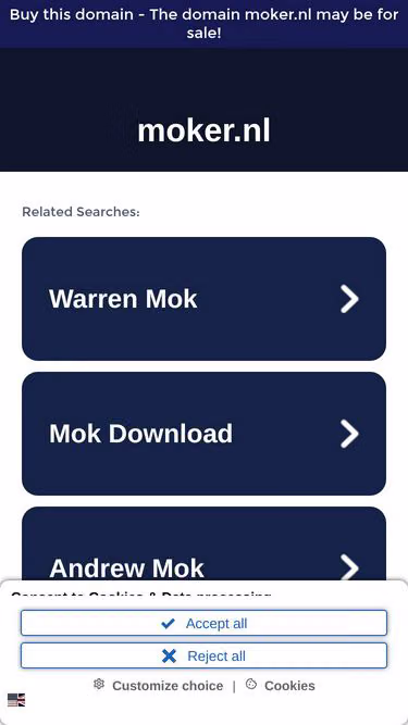 Screenshot of moker.nl