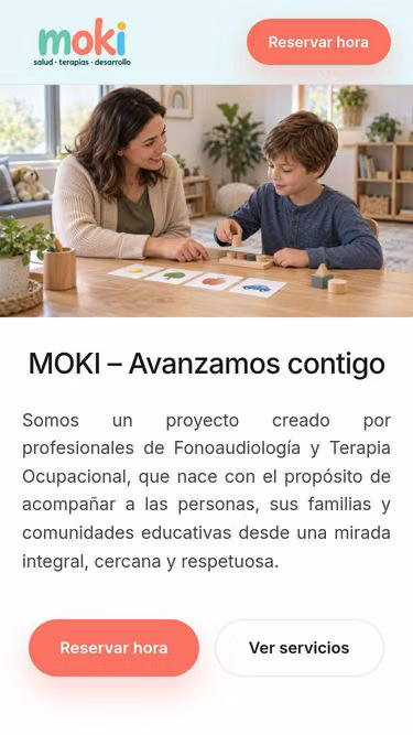 Screenshot of moki.cl
