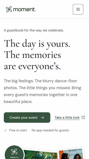 Screenshot of moment.co.ke