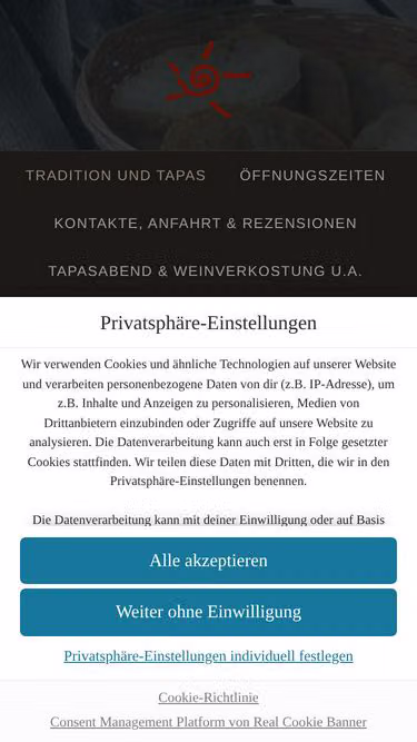 Screenshot of momentos.de
