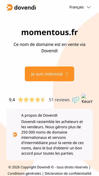 Screenshot of momentous.fr