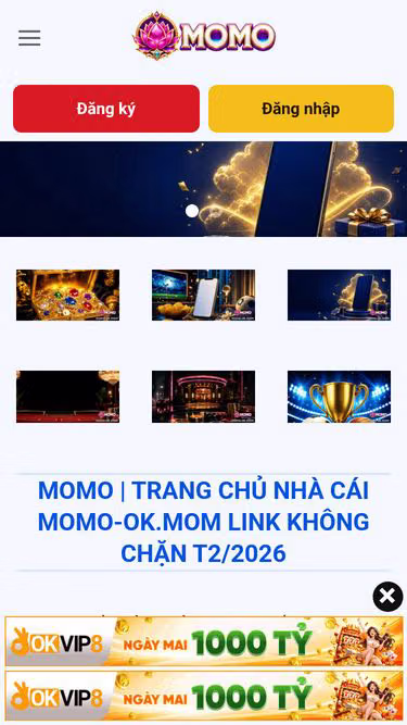 Screenshot of momo-ok.mom
