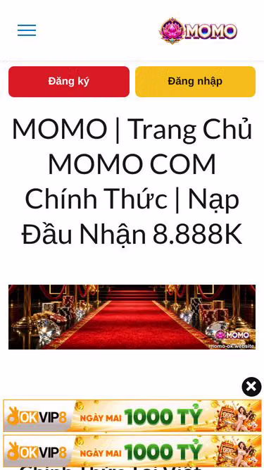 Screenshot of momo-ok.website