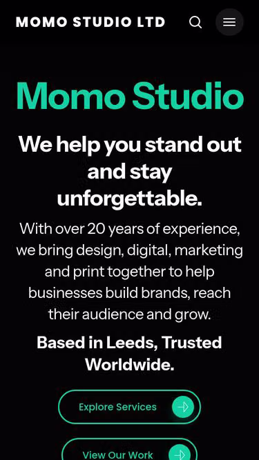 Screenshot of momo.studio