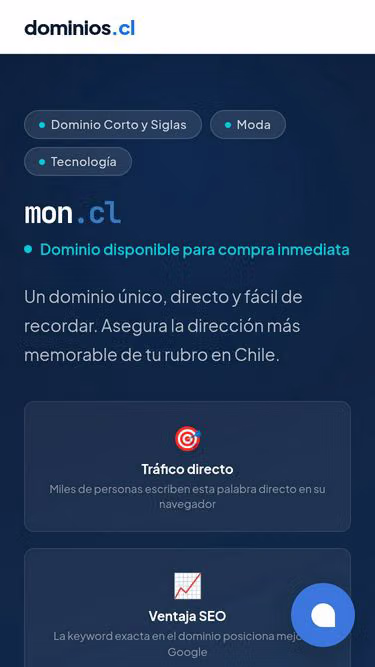 Screenshot of mon.cl