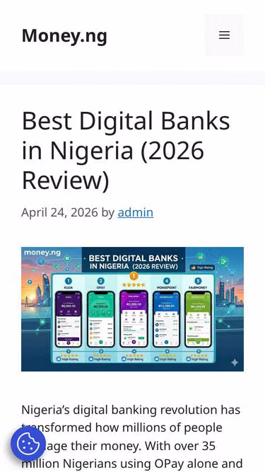 Screenshot of money.ng