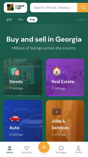 Screenshot of moni.ge