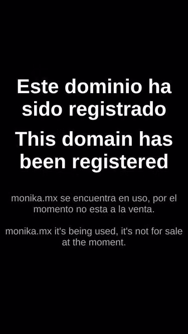 Screenshot of monika.mx