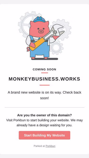 Screenshot of monkeybusiness.works