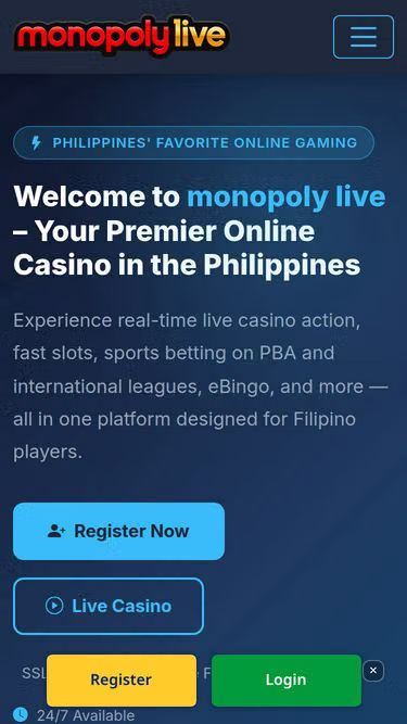 Screenshot of monopolylive.vu