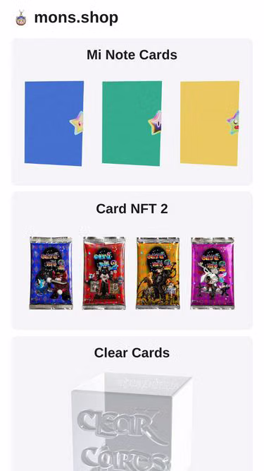 Screenshot of mons.shop