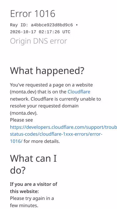 Screenshot of monta.dev