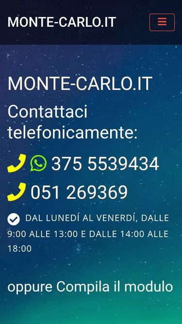 Screenshot of monte-carlo.it