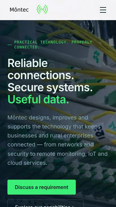 Screenshot of montec.uk