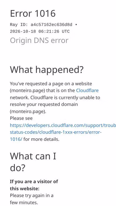 Screenshot of monteiro.page