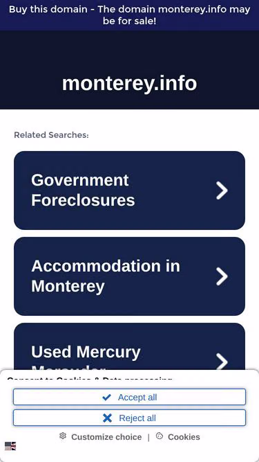 Screenshot of monterey.info