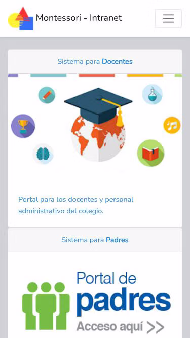 Screenshot of montessori.bo