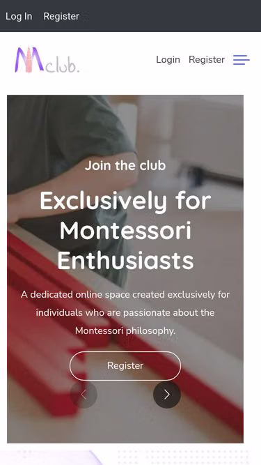 Screenshot of montessori.club