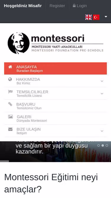 Screenshot of montessori.foundation