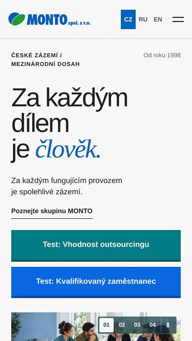 Screenshot of monto.cz