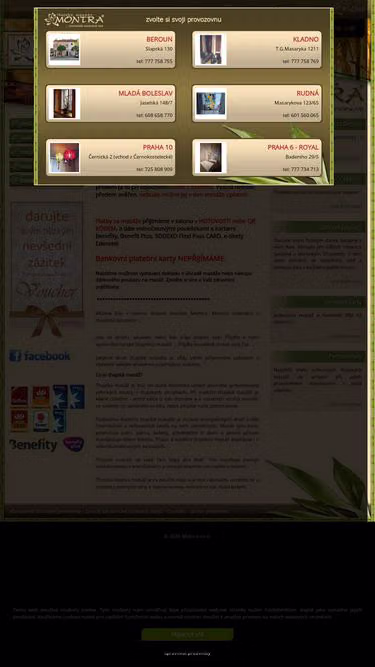 Screenshot of montra.cz