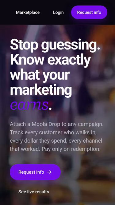Screenshot of moola.org