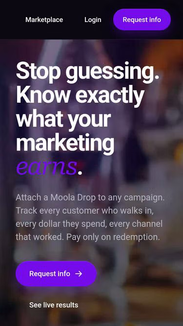 Screenshot of moola.uk