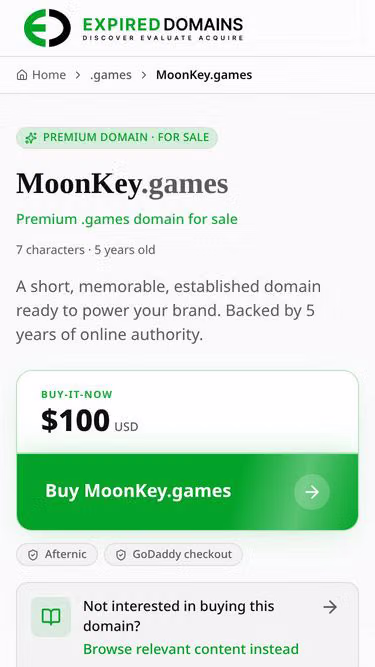 Screenshot of moonkey.games