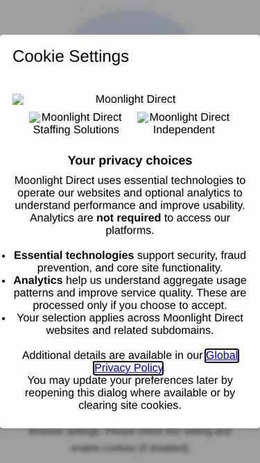 Screenshot of moonlight.direct