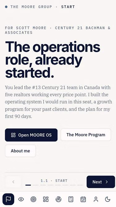 Screenshot of moore.realty