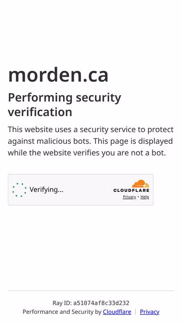 Screenshot of morden.ca