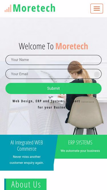 Screenshot of moretech.biz