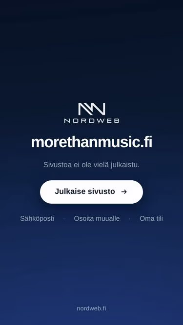 Screenshot of morethanmusic.fi