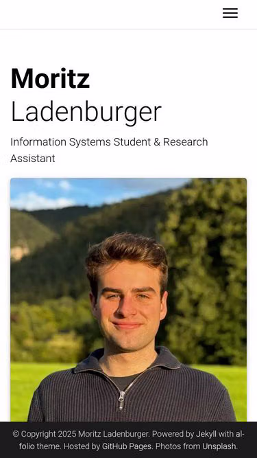 Screenshot of moritz.la